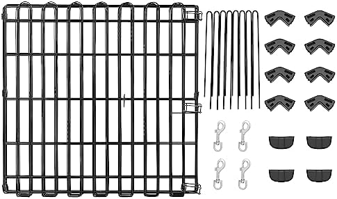 Amazon Basics Foldable Octagonal Metal Exercise Dog Playpen, Indoor/Outdoor Pet - Image 6