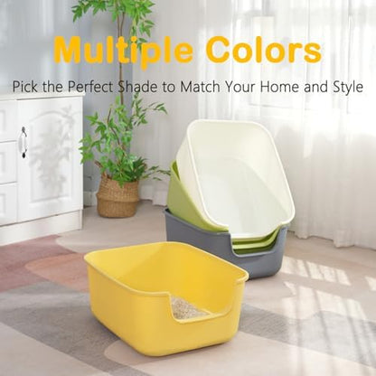 Large Cat Litter Box with High Sides, Cat Boxes - Image 2