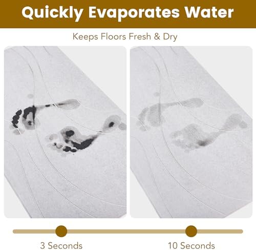 Extra Large Stone Bath Mat, Super Absorbent Diatomite Stone Mats - Image 4