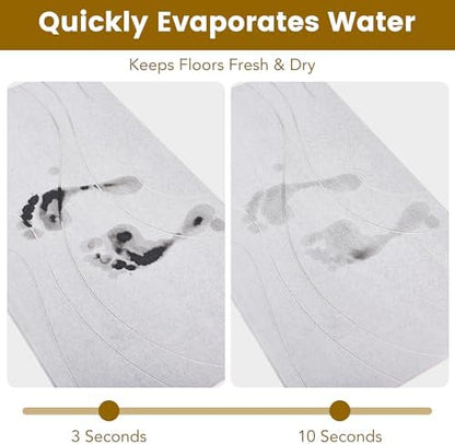 Extra Large Stone Bath Mat, Super Absorbent Diatomite Stone Mats - Image 4