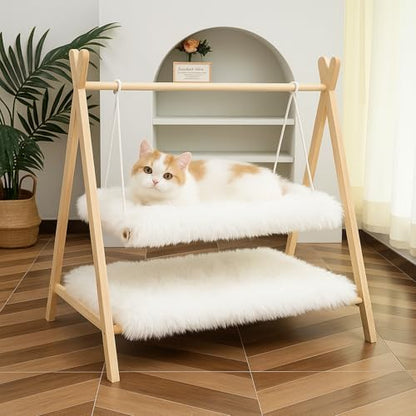 Fluffy Cat Bed Mat 19.6"x31.4" Furry Small Dog Cats Cushions - Image 5