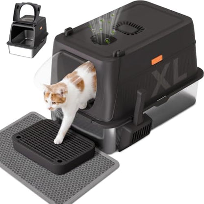 GTPLAYER XL Stainless Steel Cat Litter Box by GTPLAYER