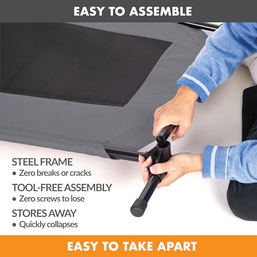 K&H Outdoor Elevated Dog Bed for Small & Medium Pets, Medium 32x25in - Image 3
