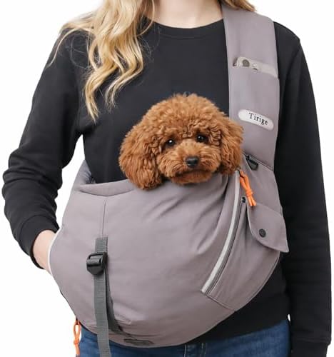 Pet Sling Carrier for Small Dogs and Cats, Hands-Free Crossbody Bag by Unknown