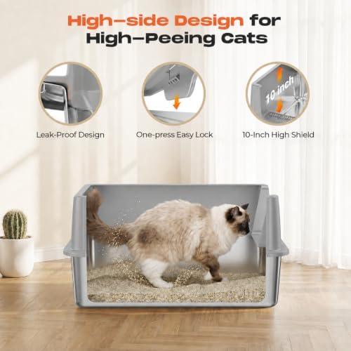 Suitfeel XL Stainless Steel Cat Litter Box - Image 5