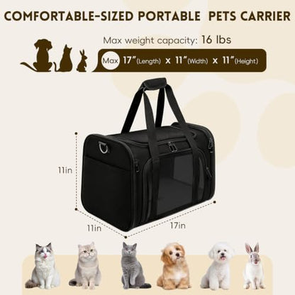 Cat Carrier Soft, Dog Carriers for Small Dog/Large Cat - Image 2