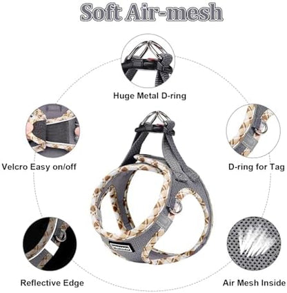 Mercano Soft Mesh Dog Harness and Leash Set, Step-in Reflective Breathable - Image 2
