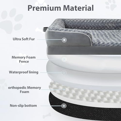 WNPETHOME Orthopedic Washable Human Dog Bed - Image 2