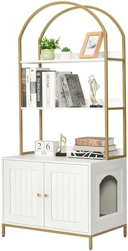 Homhedy Cat Litter Box Enclosure by Homhedy