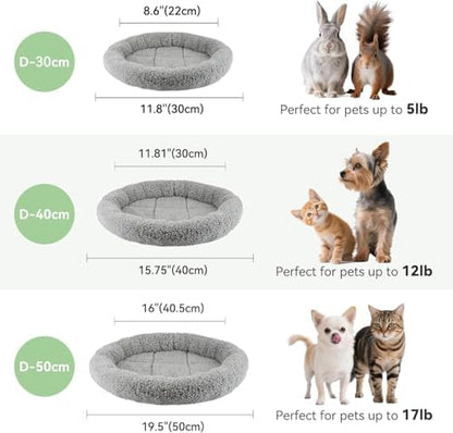 Round Cat Bed Washable Cat Donut Bed - Image 5