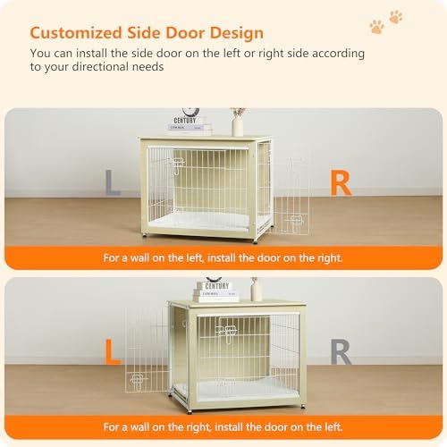 DWANTON 32.5" Dog Crate Furniture - Image 4