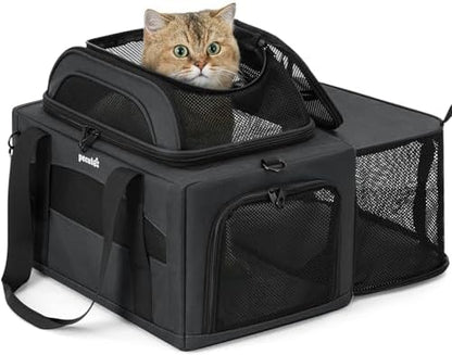 Pecute Top Expandable Airline Approved Pet Carrier by pecute
