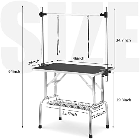 46 Inch Professional Adjustable Pet Grooming Table Heavy Duty - Image 2