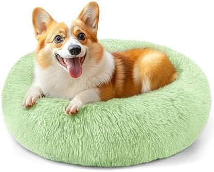 28in Large Dog Bed, Calming Donut Bed by Hoewina