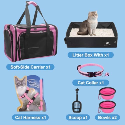 Large Cat Carrier with Litter Box - Image 2