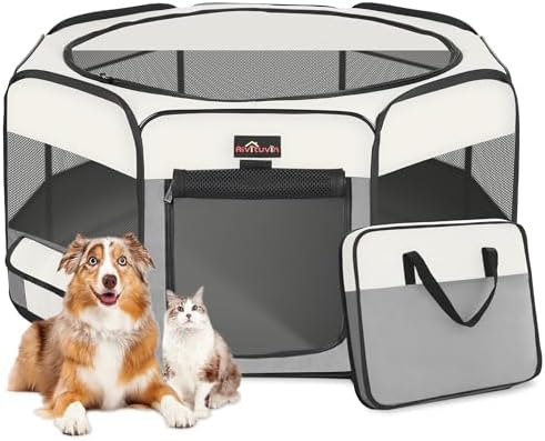 Aivituvin Dog Playpen Foldable Pet Play Pens by Aivituvin