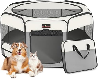 Aivituvin Dog Playpen Foldable Pet Play Pens by Aivituvin