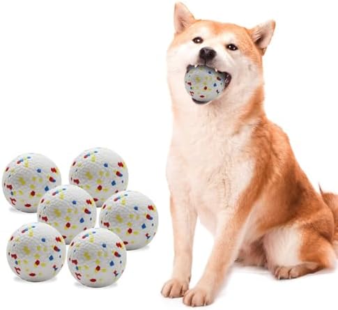 6-Pack Dog Toy Balls, 2.3-Inch ETPU Material, Replacement Balls by Rerbio