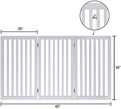 unipaws 36”H Free Standing Pet Gate - Image 6