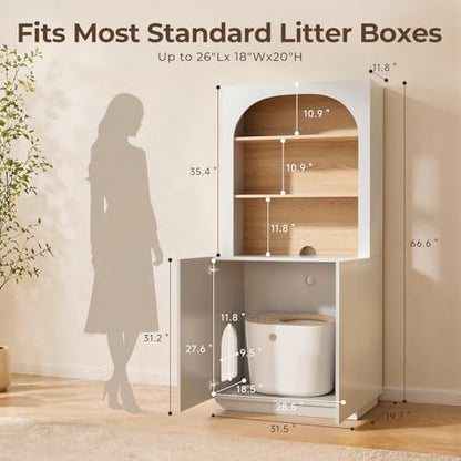 Amunrbrek Tall Cat Litter Box Enclosure - Image 7