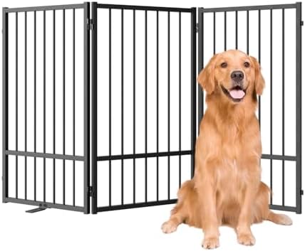 SNUOWU Full Metal Freestanding Dog Gate by SNUOWU