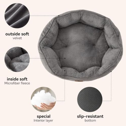 Asvin Medium Dog Bed for Medium Dogs, Cat Beds for Indoor Cats, Pet Bed for - Image 3