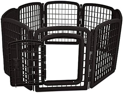 Amazon Basics 8-Panel Octagonal Plastic Pet Pen Fence Enclosure - Image 2