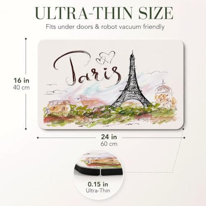 Natural Diatomaceous Earth Bath Mat, Ultra Thin Quick Dry Floor Rug - Image 3