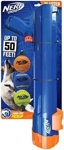 Nerf Dog Large Size Tennis Ball Blaster Dog Toy, Hands-Free Reload, Launches up by GramercyProductsInc