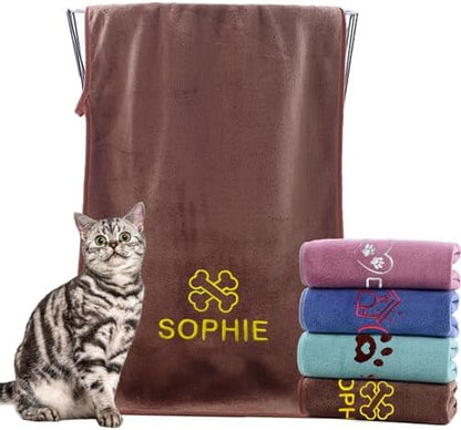 xrlsg Personalized Cat Towel Custom Towel by XRLSG