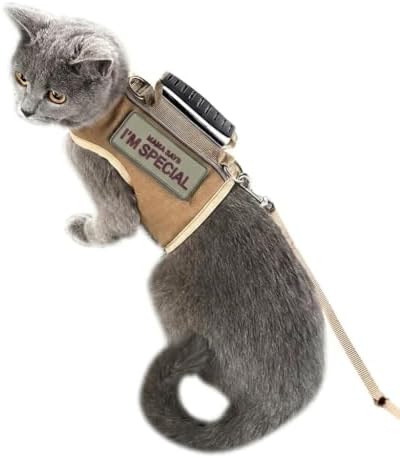 Cat Harness and Leash Set for Walking Escape Proof by YizhiMiaow