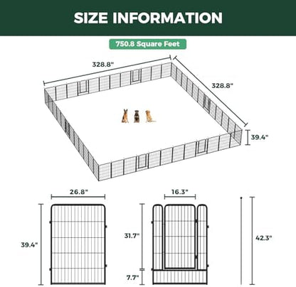 FXW Rollick Dog Playpen, Yard & RV Camping, 48 Panels - Image 6