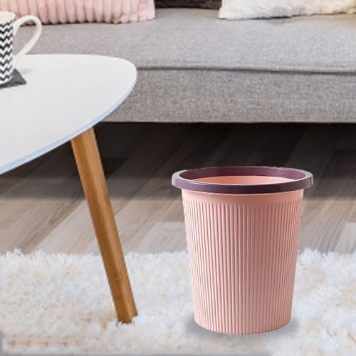 Bathroom Garbage Can, Lightweight Durable Striped Garbage Cans - Image 4