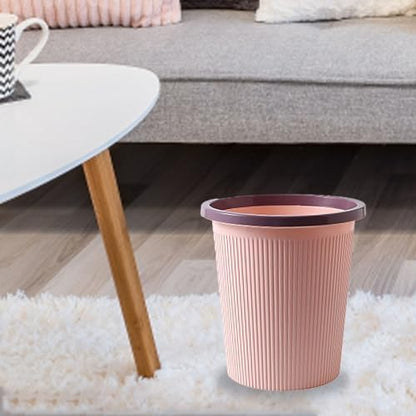 Bathroom Garbage Can, Lightweight Durable Striped Garbage Cans - Image 4