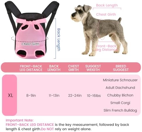 Mosago Dog Backpack Carrier, Front Chest Carrier - Image 2