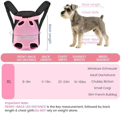 Mosago Dog Backpack Carrier, Front Chest Carrier - Image 2