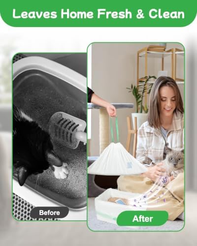 60 Count Cat Litter Box Liners for Automatic Litter Box, Pre-Separated - Image 5