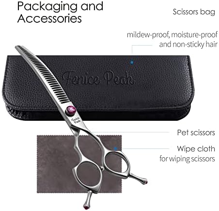 8.0‘’ Curved Chunker Dog Grooming Scissors - Image 6