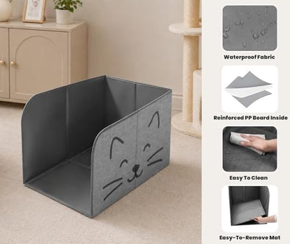 Anti-Leakage Cat Litter Box Enclosure Splash Guard, High Side Cat Box Enclosure - Image 5