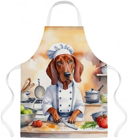 Caroline's Treasures Redbone Coonhound The Chef Apron Cooking Kitchen Server by CarolinesTreasures
