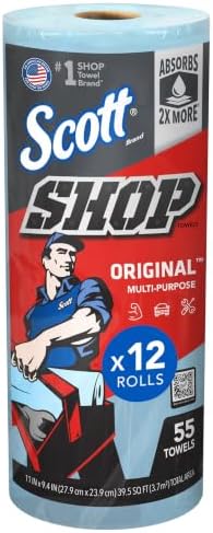 Scott Shop Towels Original, 55 Towels/Roll, 12 Rolls/Case - Image 2