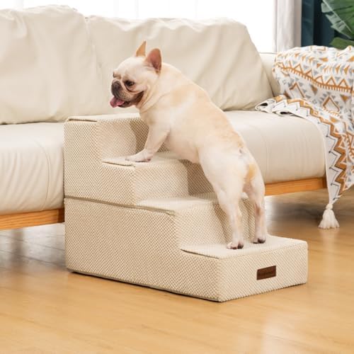 Aodisman Dog Steps for Bed & Couch, 18.5" H 4-Step Pet Stairs for Small Dogs - Image 4