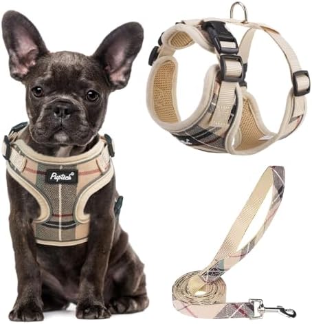 PUPTECK Small Dog Harness and Leash Set No Pull by PUPTECK