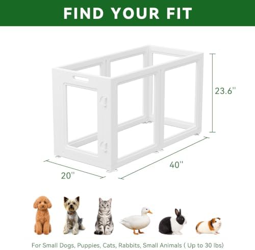 EVERFRONT Dog Playpen with Door, 6 Panels - Image 3