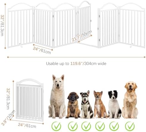 BHG Metal No-Assembly Freestanding Dog Gate - Image 4