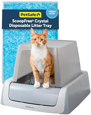PetSafe ScoopFree Crystal Pro Legacy Self-Cleaning Litter Box, Front-Entry by PetSafe