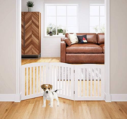 PAWLAND Wooden Freestanding Foldable Pet Gate - Image 2
