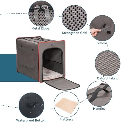 PETSFIT Collapsible Dog Crate, Portable Dog Crate - Image 4