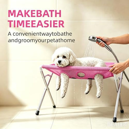 Pet Grooming Hammock for Dog&Cat, Foldable Pet Bathing - Image 2