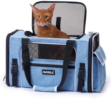 Soft Sided Pet Carrier, Travel Friendly, Small to Medium Cats 15 lbs by Comfortforyourpets